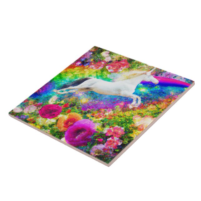 Anpassade White Horse Modern Classic Bild Kakelplatta (Sidan)