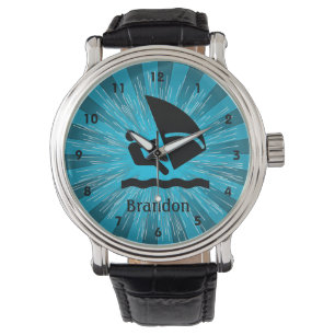 Anpassade Windsurfing Design Watch Armbandsur