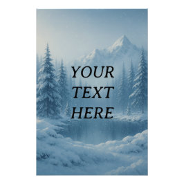 Anpassade Winter Wonderland Scene - Tranquil Sn Fototryck