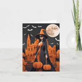 Anpassade Witchy Vibes-mappningskort Helgkort