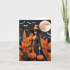 Anpassade Witchy Vibes-mappningskort Helgkort