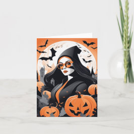 Anpassade Witchy Vibes-mappningskort Helgkort