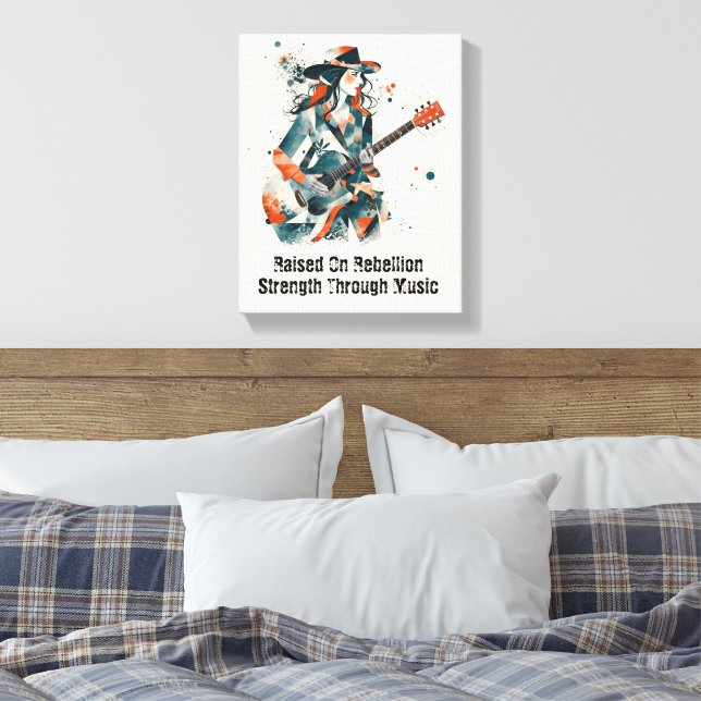 Anpassade Women Abstrakt Art Inspirational Canvastryck (Insitu (sovrum))