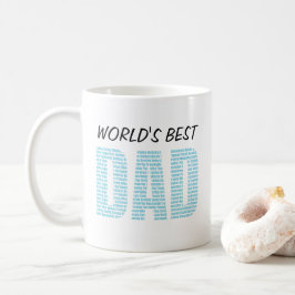 Anpassade World Best Pappa Fars dag Gift Kaffemugg