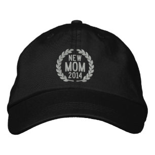 Anpassade YEAR for New mamma Laurels Embroidery Broderad Keps