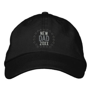 Anpassade YEAR for New Pappa Stars Embroidery Broderad Keps