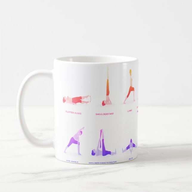 Anpassade yogamuggar för presentidéer kaffemugg (Vänster)