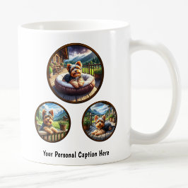 Anpassade Yorkshire Terrier Puppy Kaffemugg