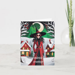 Anpassade Yuletide-julkort Helgkort