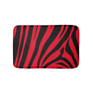 Anpassade zebra tryck badrumsmatta