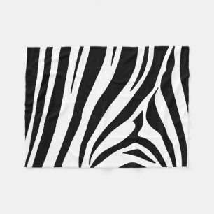 Anpassade zebra tryck fleecefilt
