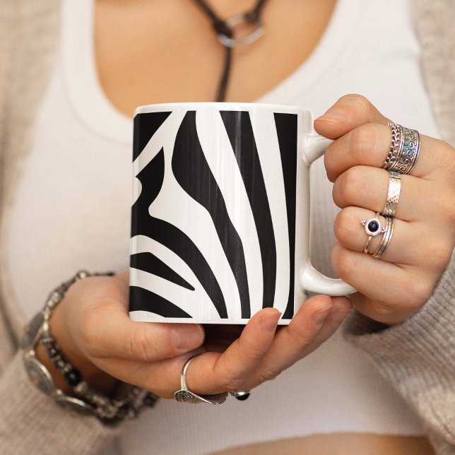 Anpassade zebra tryck kaffemugg (Skapare uppladdad)