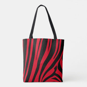 Anpassade zebra tryck tygkasse