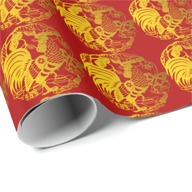 Anpassade Zodiac 2017 Tupp År W papper Presentpapper (Rullad Hörn)