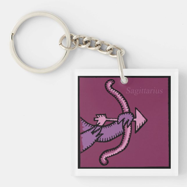 Anpassade Zodiac Signs Sagittarius 2 Sided K (Framsidan)