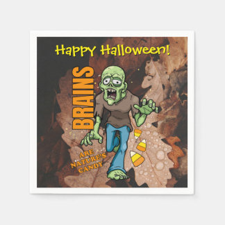 Anpassade Zombie Halloween Papper Napkins Pappersservett