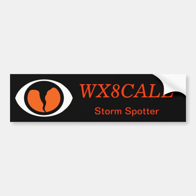 Anpassadeappellen undertecknar SKYWARN-bildekalet Bildekal (Framsidan)