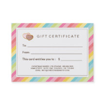 Anpassadebageripresentkort