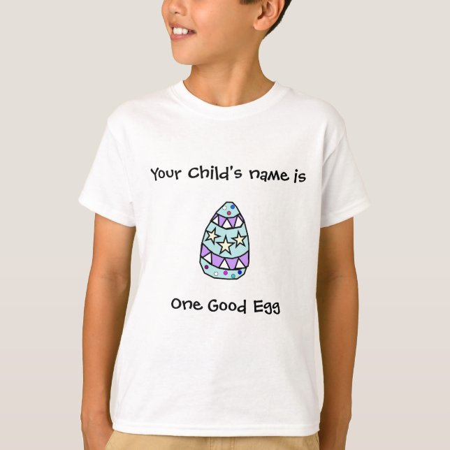 Anpassadebarns T-tröja för påsk Tee Shirt (Framsida)