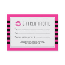 AnpassadeBeauticianpresentkort