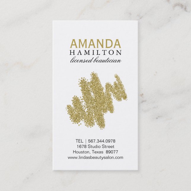 AnpassadeBeauticianvisitkort Tidsbeställning Kort (Framsida)