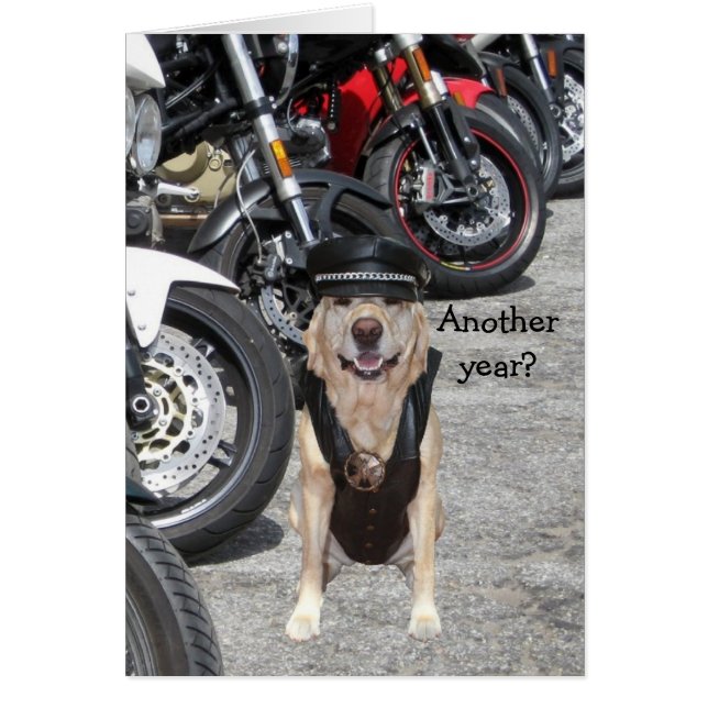 Anpassadebikerlabb Hälsningskort (Framsidan)