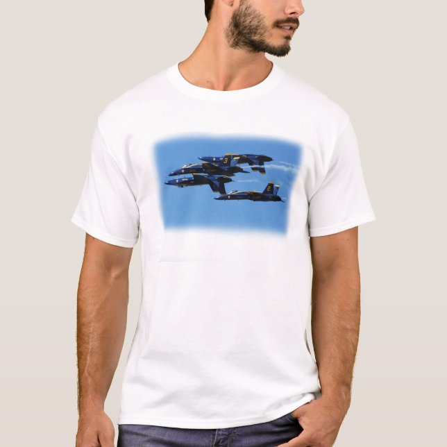 Anpassadeblåttänglar: Vilket långt till den övre T-shirt (Framsida)
