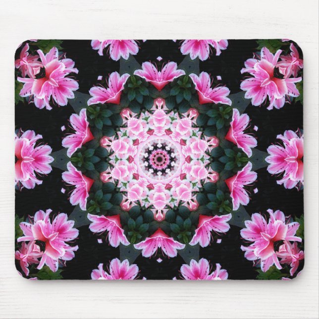 AnpassadeblommaMandala Mousepad Musmatta (Framsidan)