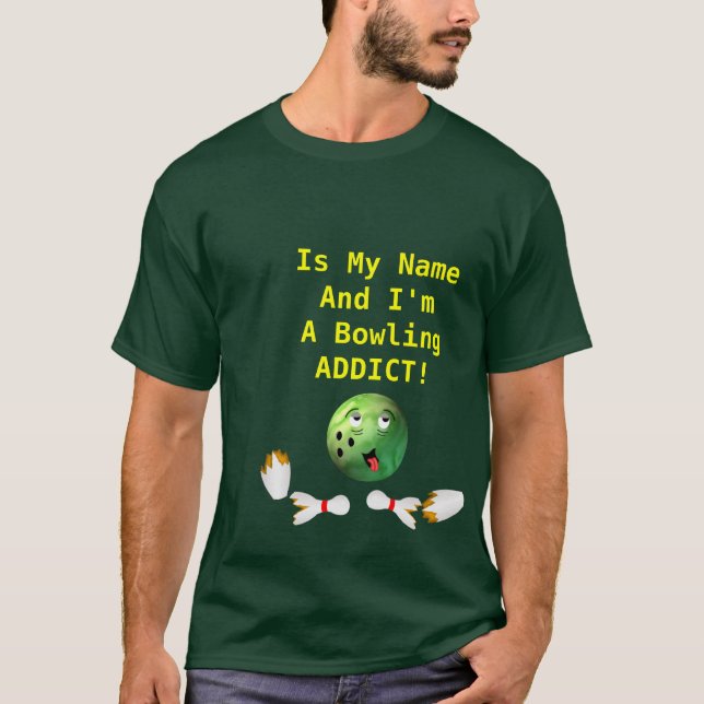 Anpassadebowlingknarkare Tee Shirt (Framsida)