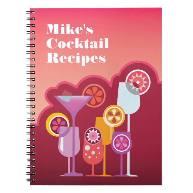 Anpassadecoctailrecept Anteckningsbok (Framsidan)
