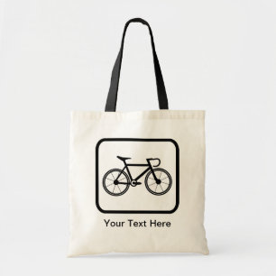 Anpassadecyklistlogotyp Tygkasse