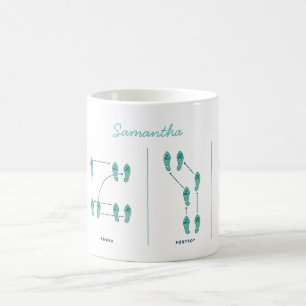 Anpassadedansen kliver muggen kaffemugg