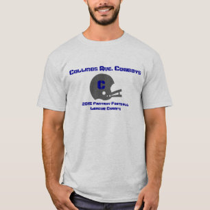 Anpassadefantasifotboll tuggar ljudlig T-tröja T-shirt