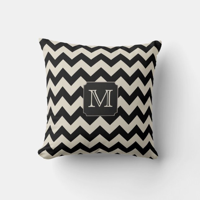 Anpassadefärg - Monogramsparre Kudde (Framsida)