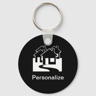 Anpassadefastigheten inhyser symbolkeychain nyckelring
