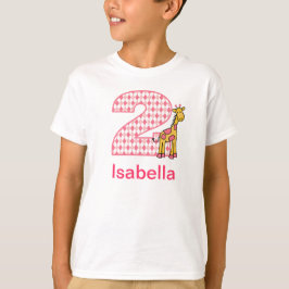Anpassadegiraffflickan understöder t-shirt