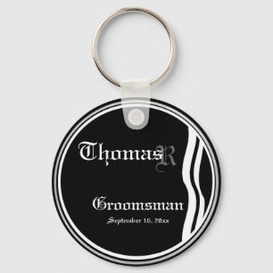 AnpassadeGroomsmanminnessak Keychain Nyckelring