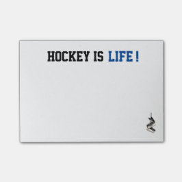 Anpassadehockey är liv postar det är post-it block
