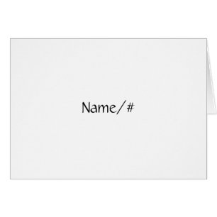 Anpassadeinbjudanuppsättningar Placecard OBS Kort