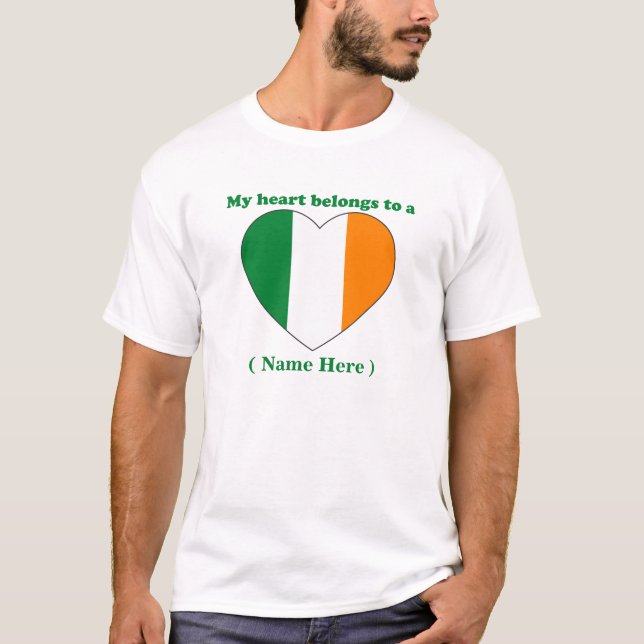AnpassadeIrland T-tröja T-shirt (Framsida)