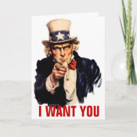 Anpassadekort för Uncle Sam