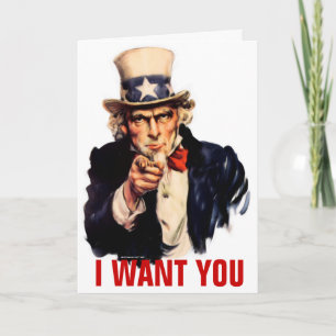 Anpassadekort för Uncle Sam Kort