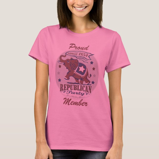 Anpassademall - stolt republikan t-shirt (Framsida)