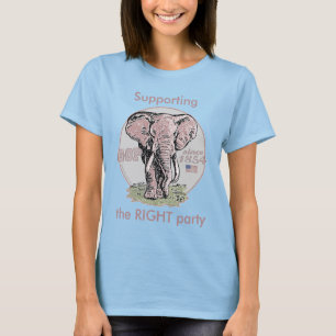 Anpassademall - Suporting det HÖGRA partyet T Shirt