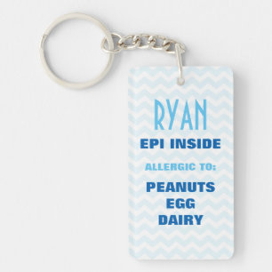 Anpassadematallergi vakna Keychain