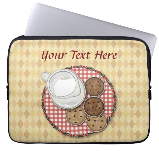 Anpassademjölk och kakor laptop sleeve (Framsidan)