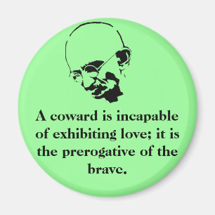 AnpassadeMohandas Gandhi citationstecken Magnet