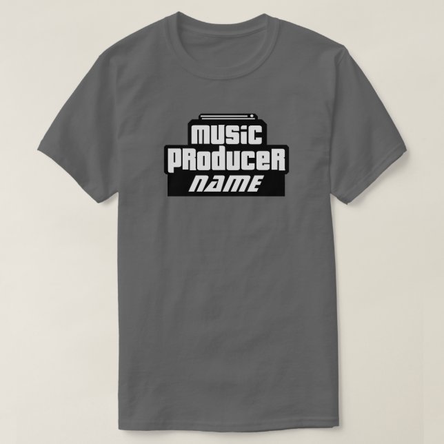 Anpassademusikproducent Tee (Design framsida)