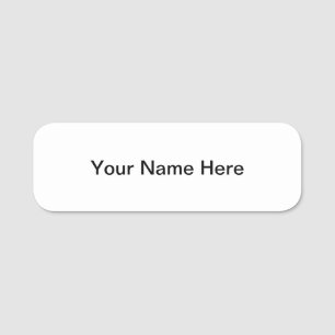 Anpassadenamnemblem med magnetisk täckning namnbricka