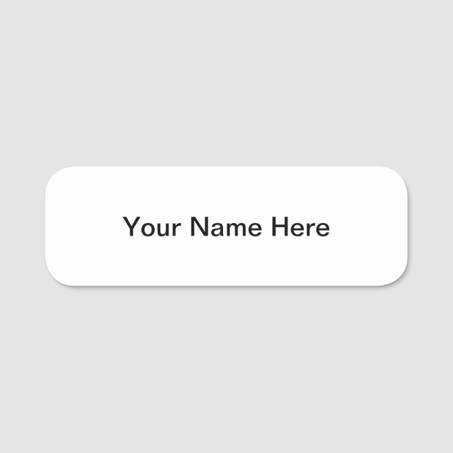 Anpassadenamnemblem med magnetisk täckning namnbricka (Framsida)